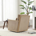 Camel Modern 26.8 Swivel Barrel Chair
