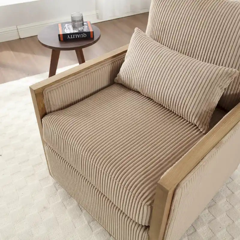 Camel Modern 26.8 Swivel Barrel Chair