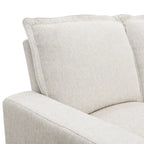 Linen L-Shaped Sectional Sofa with Power Recliners & USB