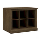 Woodland 24W Small Shoe Bench with Shelves by Bush Furniture