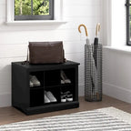 Woodland 24W Small Shoe Bench with Shelves by Bush Furniture