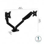 Adjustable Dual Monitor Arm with USB Port by Bush Business Furniture