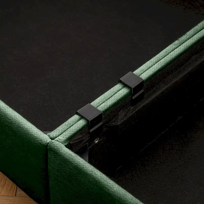 142.5 Chenille Upholstered L-Shaped Modular Sectional Sofa with Storage Seat, DIY Combination