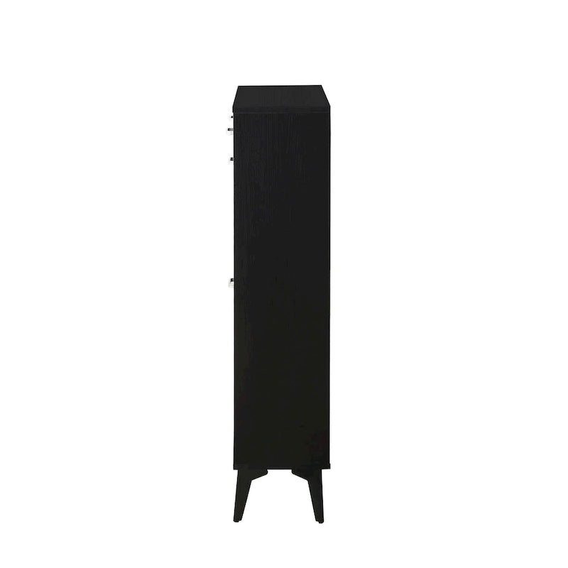 Large size Shoe Cabinet,Free Standing Tipping Bucket Shoe Rack Organizer with 2 Flip Drawers&2 Drawer