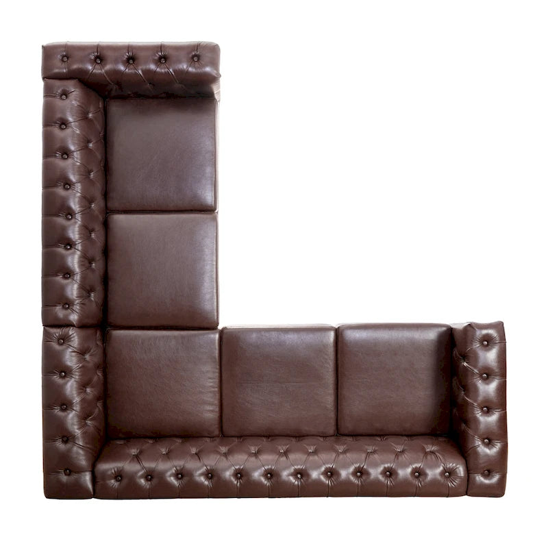 Christopher Knight Home - Clayton Luxurious Sectional Sofa with PU Leather
