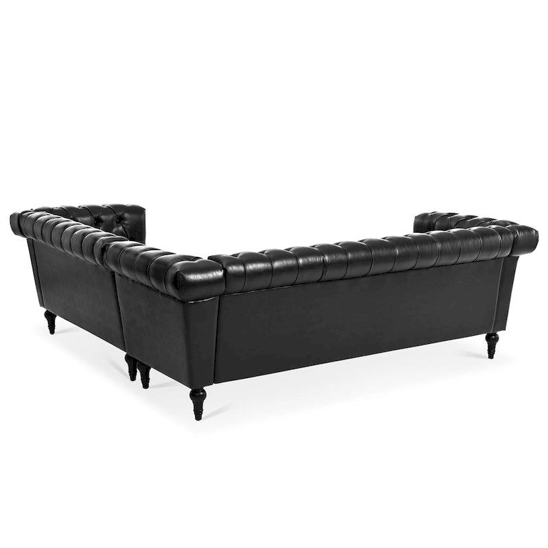 Christopher Knight Home - Clayton Luxurious Sectional Sofa with PU Leather