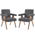 Christopher Knight Home Poppy Fabric Arm Dining Chair (Set of 2)