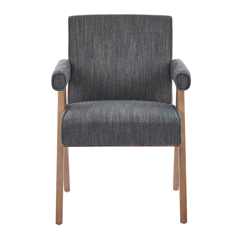 Christopher Knight Home Poppy Fabric Arm Dining Chair (Set of 2)