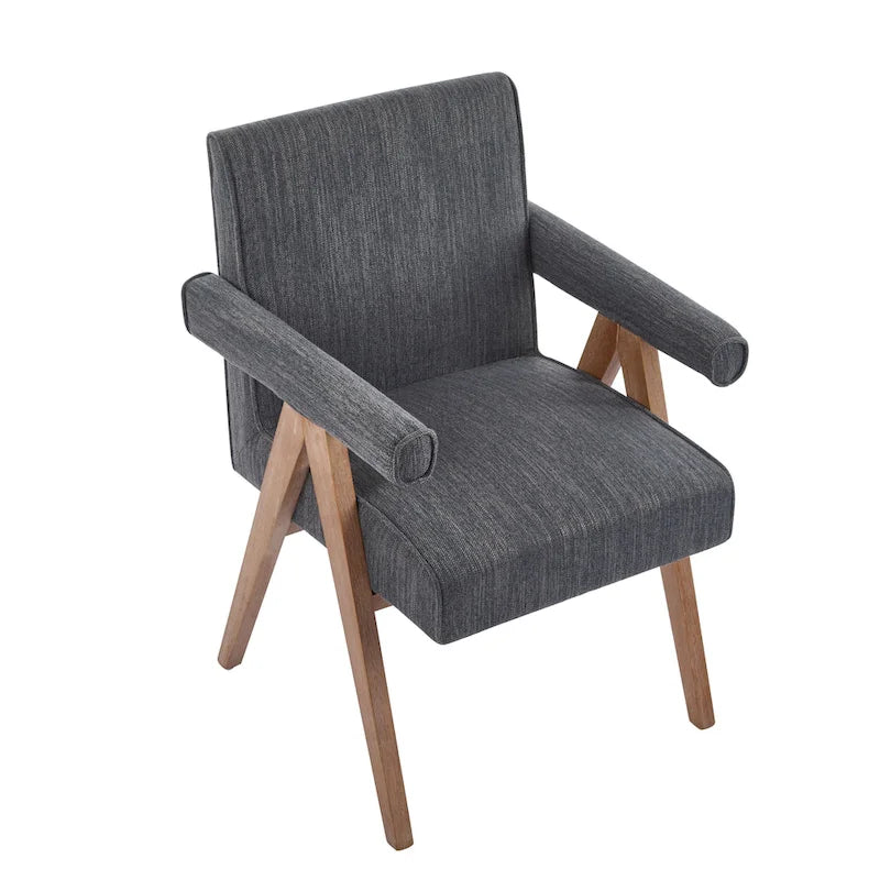Christopher Knight Home Poppy Fabric Arm Dining Chair (Set of 2)