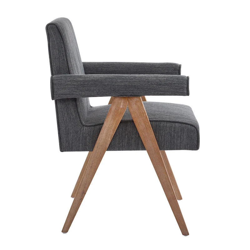 Christopher Knight Home Poppy Fabric Arm Dining Chair (Set of 2)