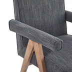 Christopher Knight Home Poppy Fabric Arm Dining Chair (Set of 2)