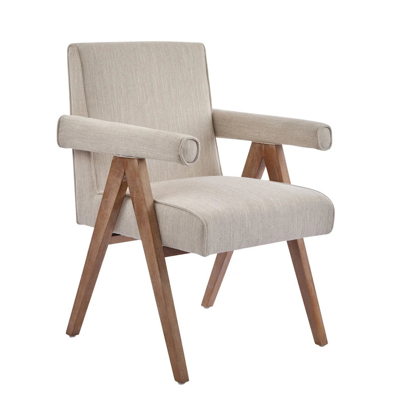 Christopher Knight Home Poppy Fabric Arm Dining Chair (Set of 2)