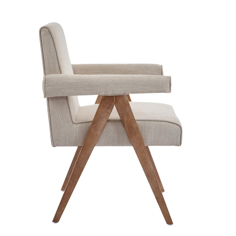 Christopher Knight Home Poppy Fabric Arm Dining Chair (Set of 2)