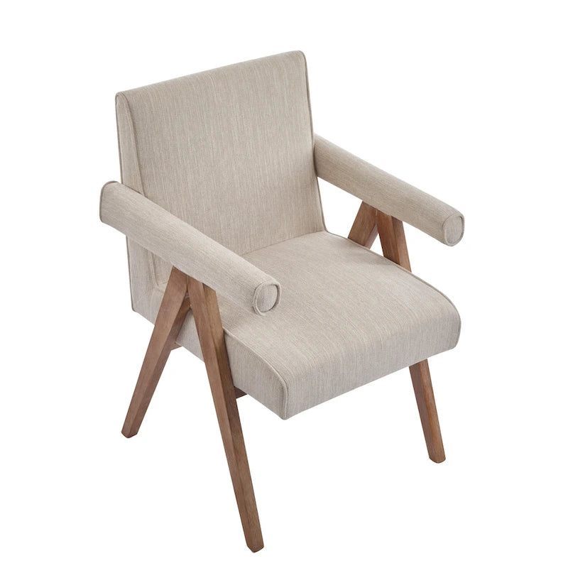 Christopher Knight Home Poppy Fabric Arm Dining Chair (Set of 2)