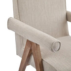 Christopher Knight Home Poppy Fabric Arm Dining Chair (Set of 2)