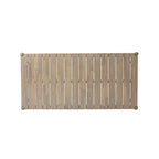 Acacia Wood 7-Piece Dining Set with Upholstered Chairs