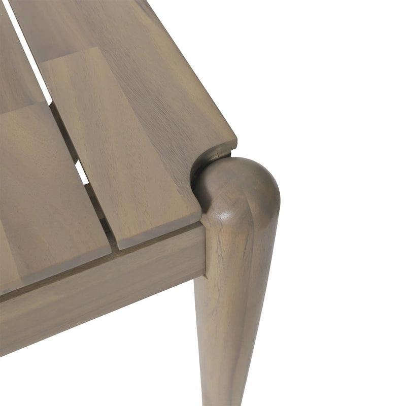 Acacia Wood 7-Piece Dining Set with Upholstered Chairs