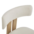 Acacia Wood 7-Piece Dining Set with Upholstered Chairs