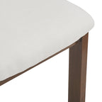 Acacia Wood 7-Piece Dining Set with Upholstered Chairs