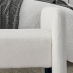 GDFStudio - Harper H-Frame Polyester Upholstered Bench with Modern Versatile Design