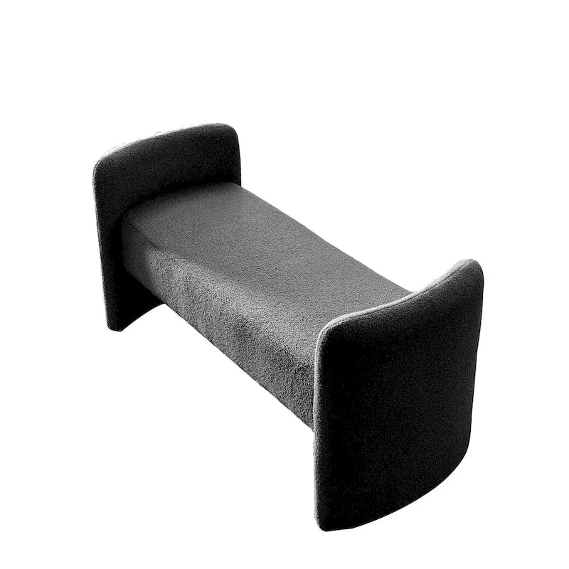 GDFStudio - Harper H-Frame Polyester Upholstered Bench with Modern Versatile Design