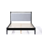 Christopher Knight Home Full size Wood Platform Bed Frame with Fluffy Soft Headboard