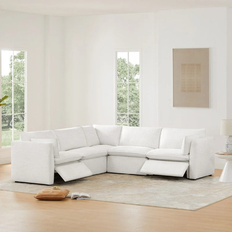 Cypress 107W Power Reclining Sectional Sofa Couch