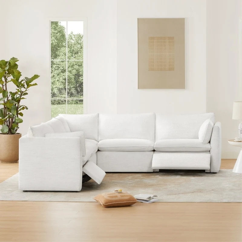 Cypress 107W Power Reclining Sectional Sofa Couch