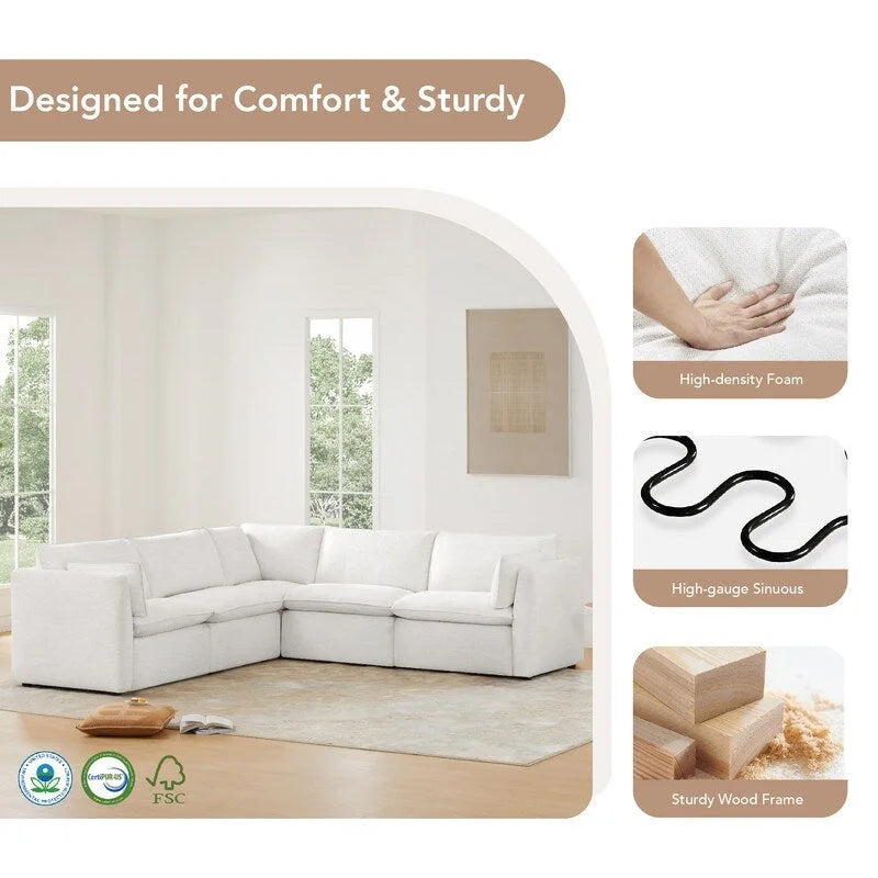 Cypress 107W Power Reclining Sectional Sofa Couch