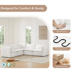 Cypress 107W Power Reclining Sectional Sofa Couch