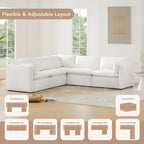 Cypress 107W Power Reclining Sectional Sofa Couch