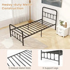 Costway Full/Queen/King Size Bed Frame with Headboard Under Bed
