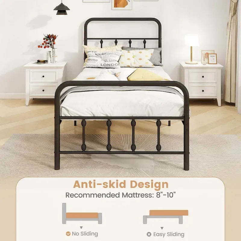 Costway Full/Queen/King Size Bed Frame with Headboard Under Bed