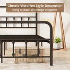 Costway Full/Queen/King Size Bed Frame with Headboard Under Bed