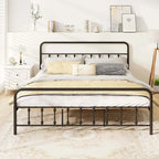Costway Full/Queen/King Size Bed Frame with Headboard Under Bed
