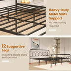 Costway Twin/Full/Queen/King Size Bed Frame Mattress Foundation with
