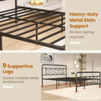 Costway Twin/Full/Queen/King Size Bed Frame Mattress Foundation with