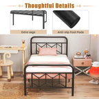 Costway Twin/Full/Queen/King Size Bed Frame Mattress Foundation with