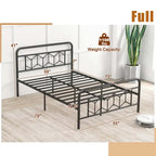 Costway Twin/Full/Queen/King Size Bed Frame Mattress Foundation with