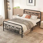 Costway Twin/Full/Queen/King Size Bed Frame Mattress Foundation with