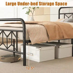Costway Twin/Full/Queen/King Size Bed Frame Mattress Foundation with