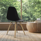 Gymax Set of 2 Modern Dining Side Chair Armless Home Office w/ Wood - See Details