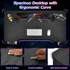 Gymax 48 K-shaped Gaming Desk Computer Table with Cup Holder &
