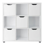 3-Tier Wooden Storage Cabinet - 37.5 - White
