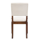 5 Piece Dining Table Set, 4 People Kitchen Dining Room Set with Faux Marble Style Table and 4 Upholstered Chairs