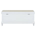Classic Fluted Shoe Bench with Cushion & 3 Drawers