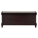Classic Fluted Shoe Bench with Cushion & 3 Drawers