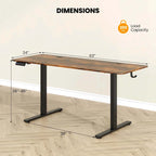 Costway 63 x 24 Inch Sit Stand Desk Height Adjustable Electric - See Details