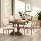French Chair Dining Chair Solid Wood with Nailhead Trim Set of 2