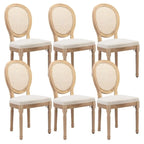 French Chair Dining Chair Solid Wood with Nailhead Trim Set of 2
